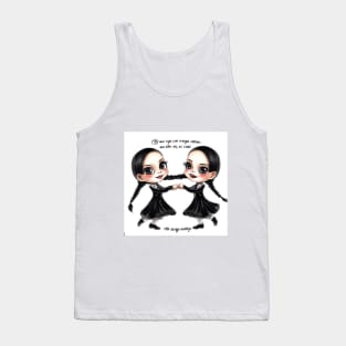 Wednesday Addams family dancing with very cute design Tank Top